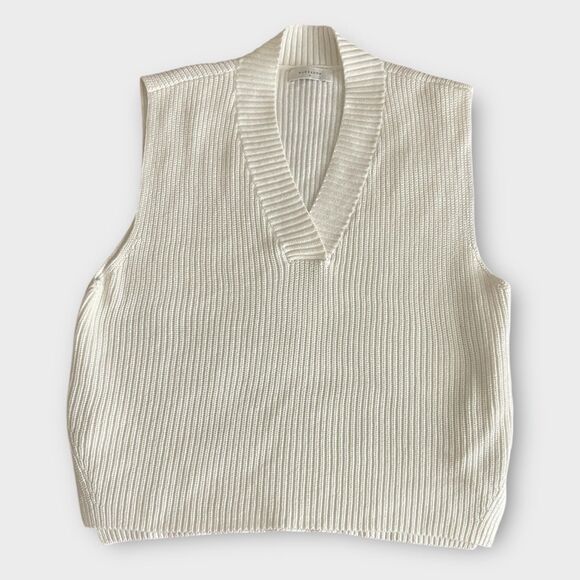 Nude Lucy Elsa Knit Vest Women’s Sweater Top Sz L Sleeveless Casual Layer Size - Picture 1 of 6